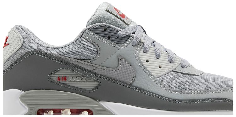 Nike Air Max 90 Light Smoke Grey Red