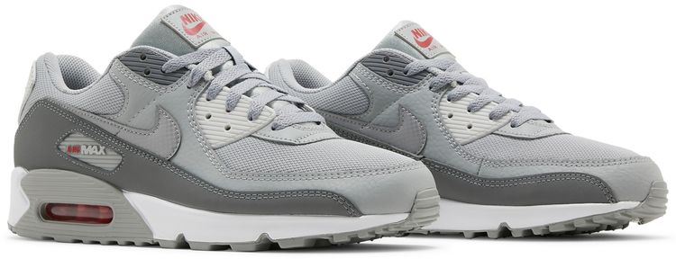 Nike Air Max 90 Light Smoke Grey Red