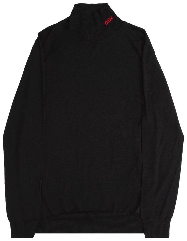 032C 032C Logo Turtleneck Black
