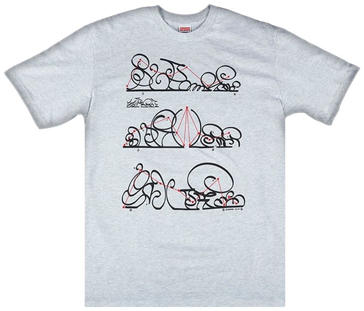 Supreme System Tee Ash Grey