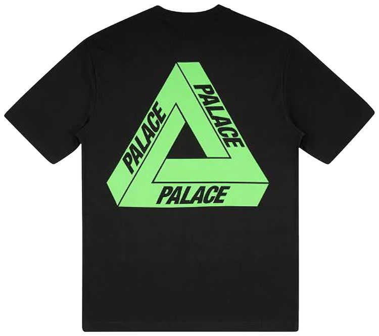 Palace Tri To Help T Shirt BlackBright Green