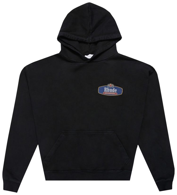 Rhude Racing Crest Hoodie Black