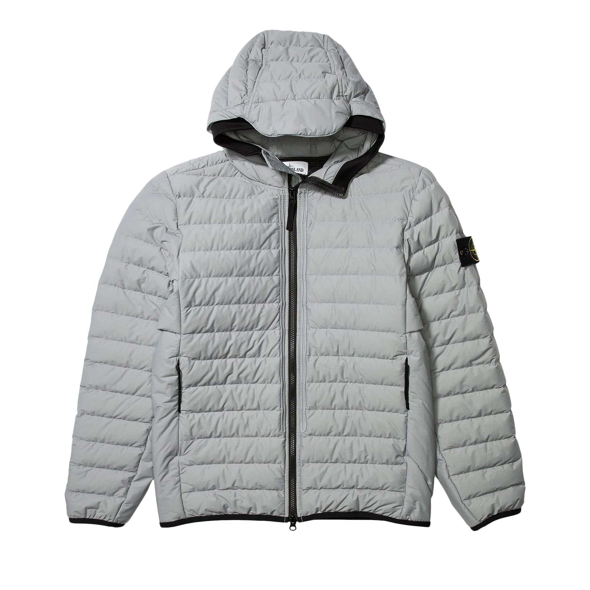 Stone Island Light Badge Logo Down Jacket 'Pearl Grey' | GOAT