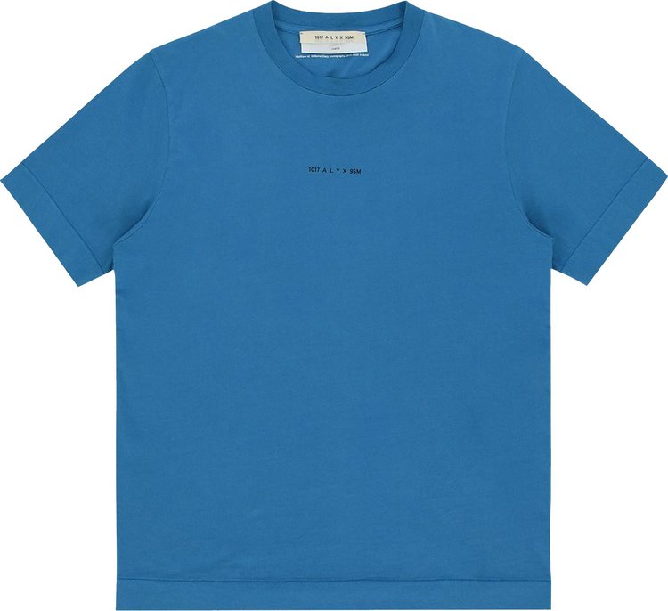 1017 ALYX 9SM Treated Short-Sleeve T-Shirt 'Electric Blue'