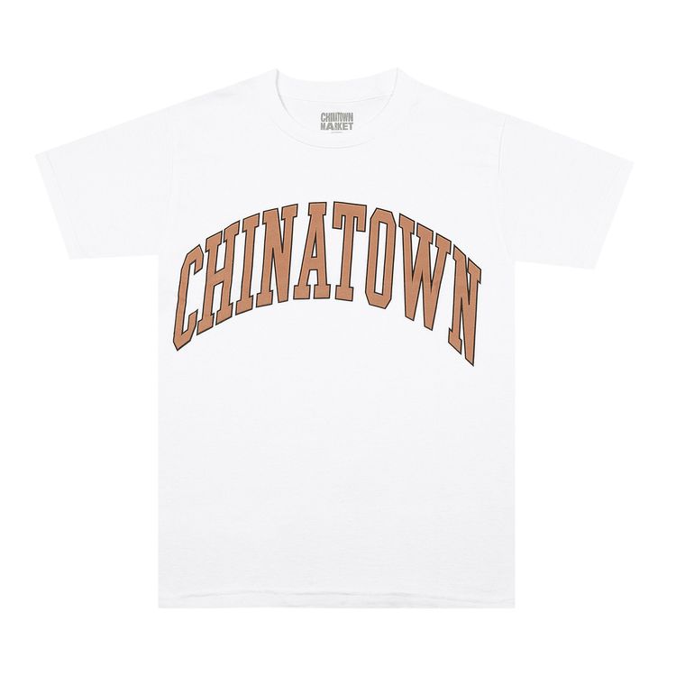 Chinatown Market Puff Arc Tee WhitePeach