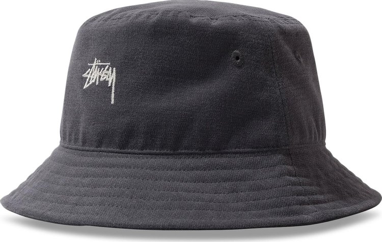 Buy Stussy Stock Bucket Hat 'Charcoal' - 1321050 CHAR | GOAT
