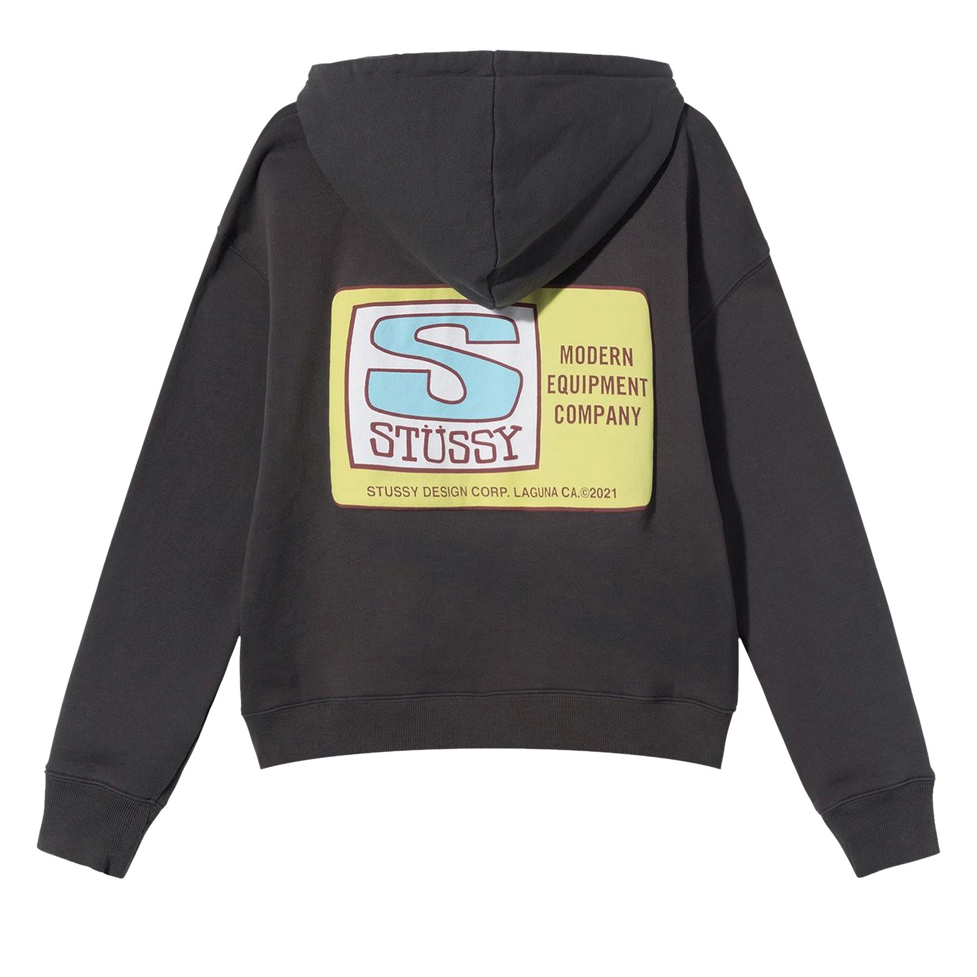 ★関税込★STUSSY★STUSSY SS BOXY CROPPED HOODIE★BLACK★ Stussy-Stock-Box-Hoodie-Black.