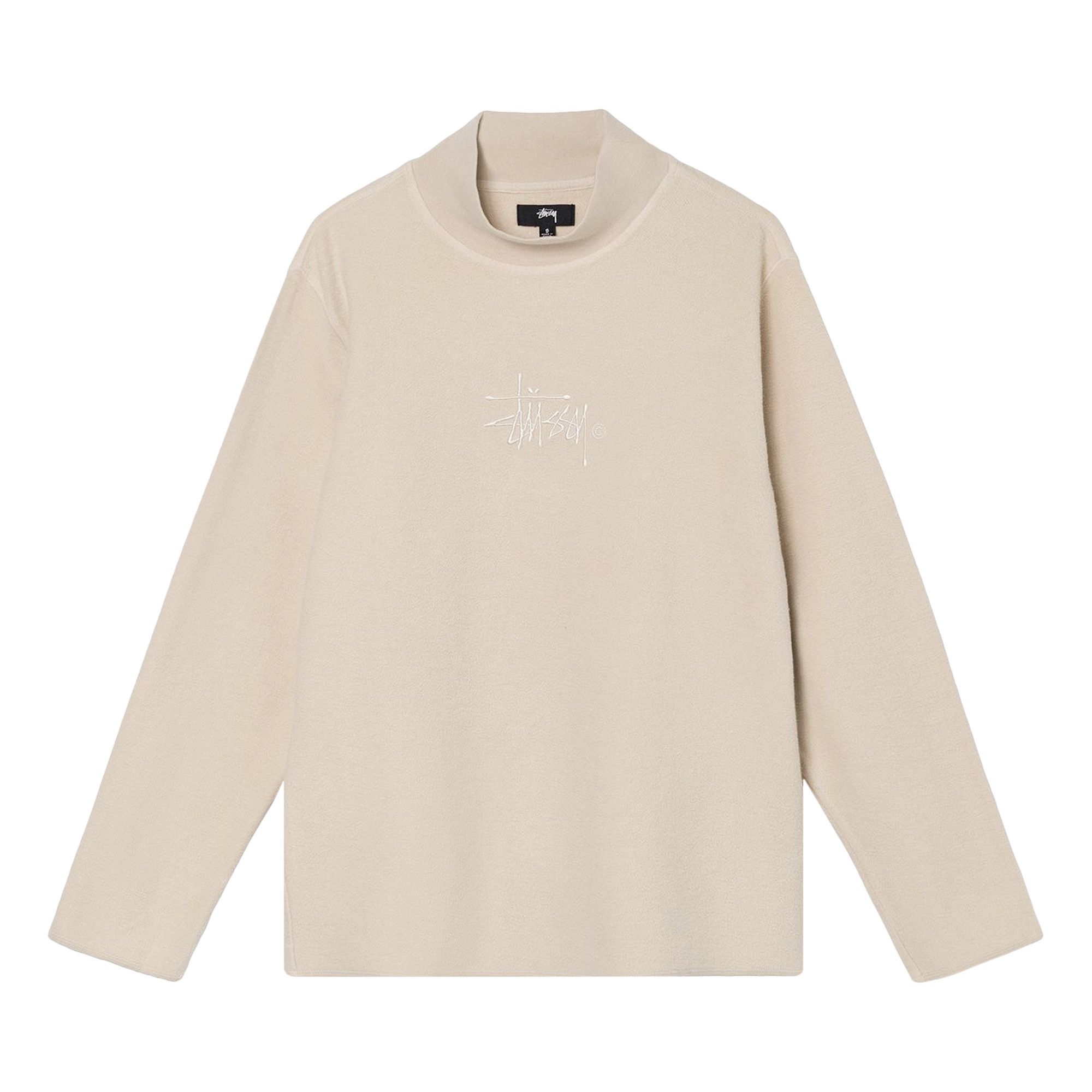 Stussy Half Zip Mock Neck Fleece - Black | Flatspot