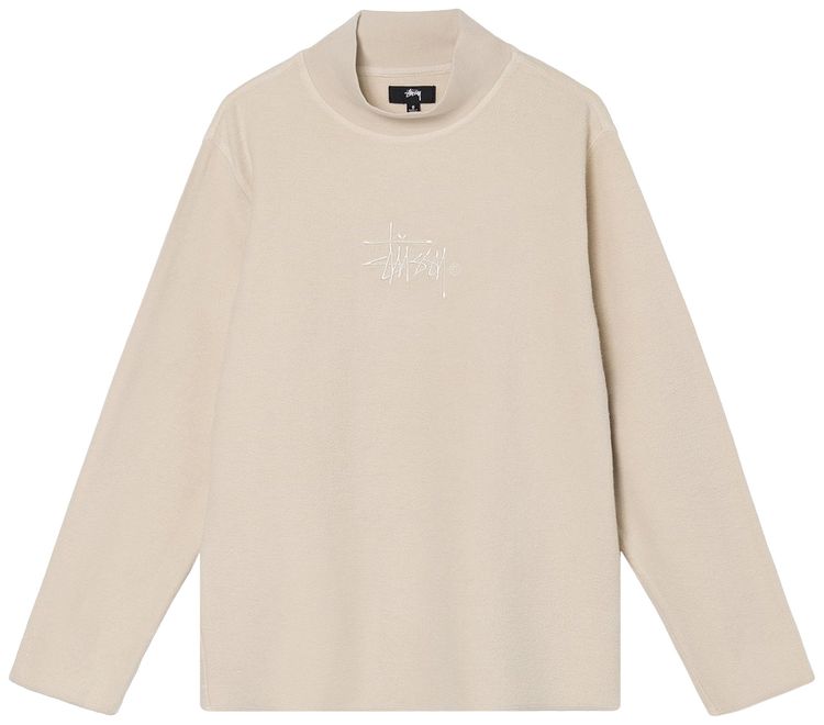 Stussy Gen Mock Neck Fleece Natural