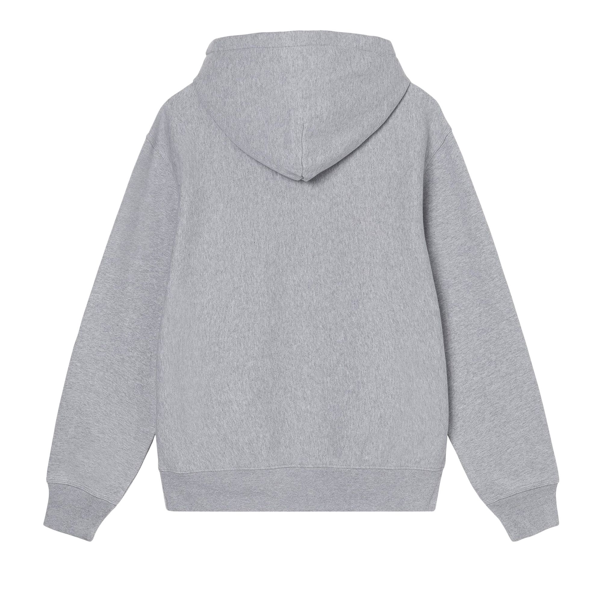 Buy Stussy Stock Logo Zip Hood 'Grey Heather' - 118454 GREY | GOAT