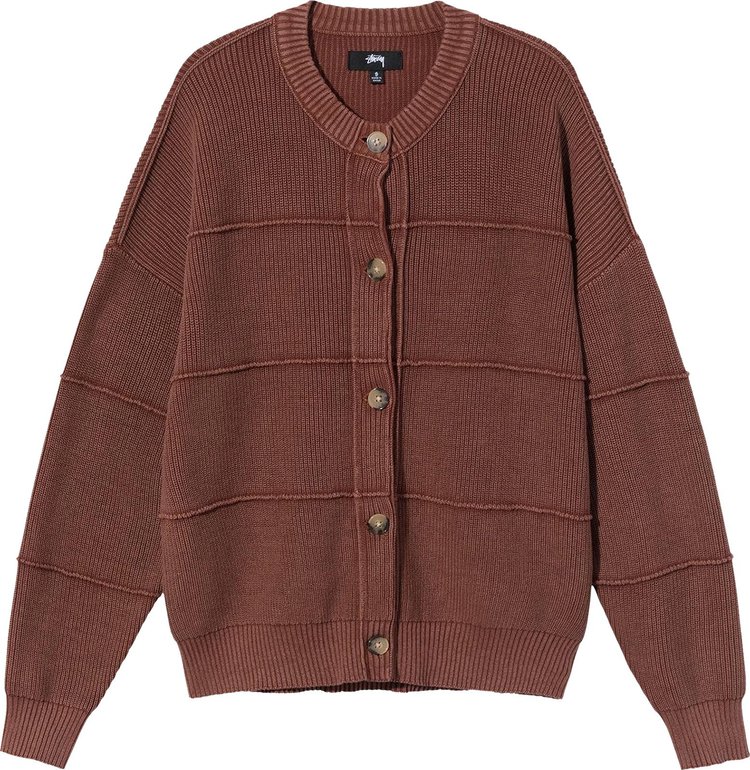 Stussy Lune Inside Out Cardigan 'Copper'