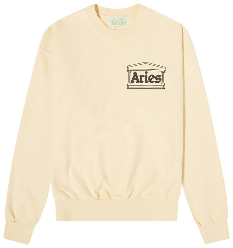 Aries Premium Temple Sweatshirt Alabaster