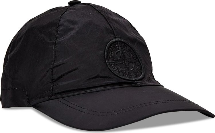 Stone Island Nylon Logo Embroidered Hat 'Black'
