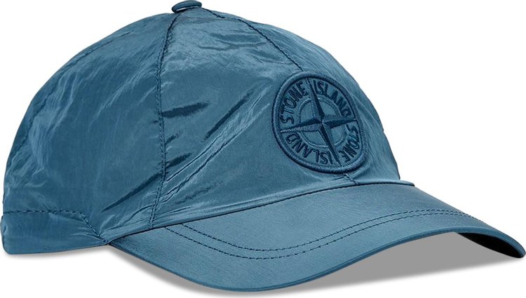 Stone Island Nylon Logo Embroidered Hat 'Cobalt Blue'