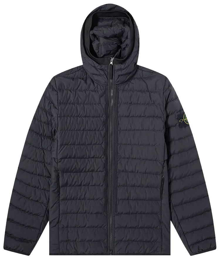 Stone Island Light Badge Logo Down Jacket Ink
