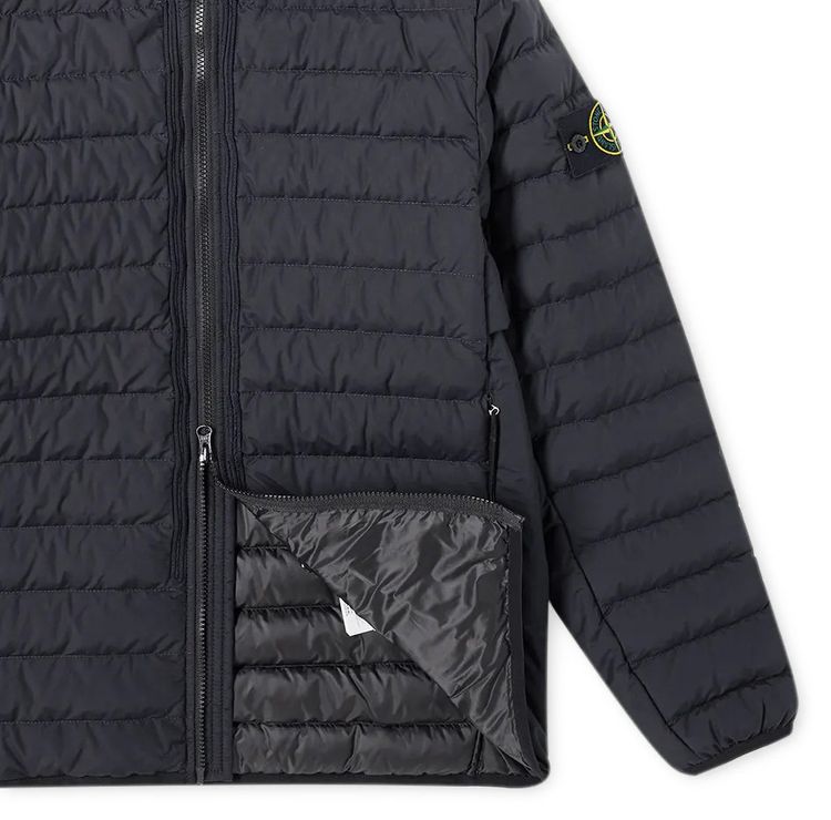 Stone Island Light Badge Logo Down Jacket Ink