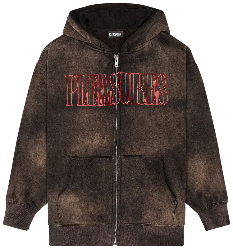 Pleasures Gospel Zip Hoody Black