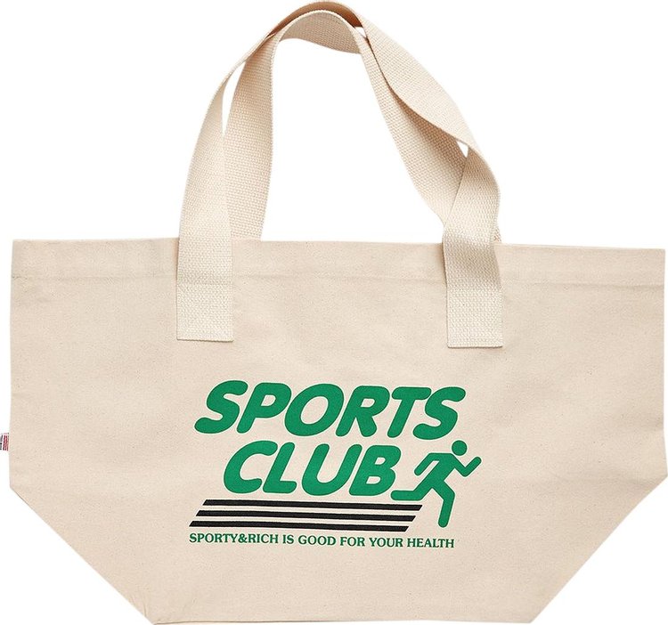 Sporty & Rich Sportsclub Tote 'Natural'