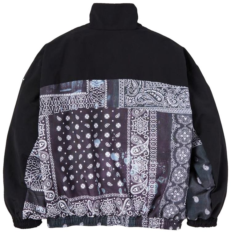 Neighborhood Bandana Chopped Track Jacket Black