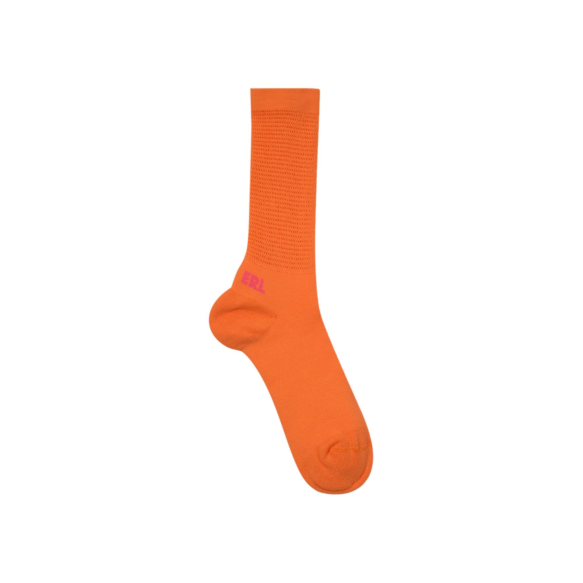 Buy ERL Knit Socks Orange ERL03K017 ORAN GOAT UK