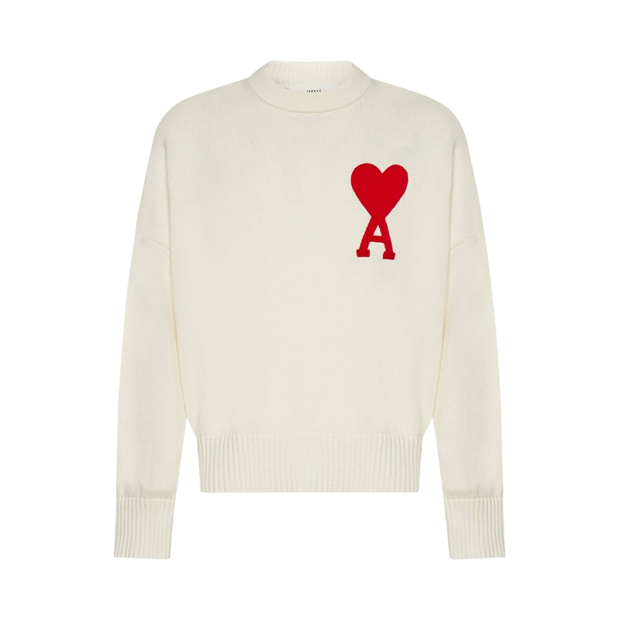 Buy Ami De Coeur Sweater 'White' - A21HK009 016 100 | GOAT