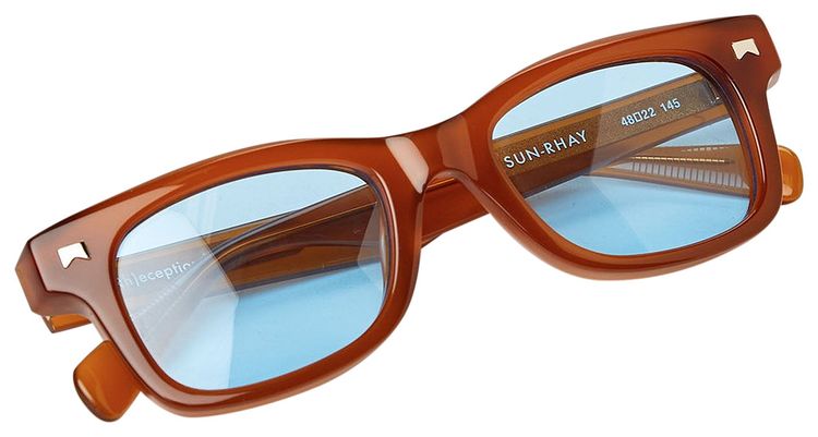 Rhude Sun Ray Sunglasses Brown