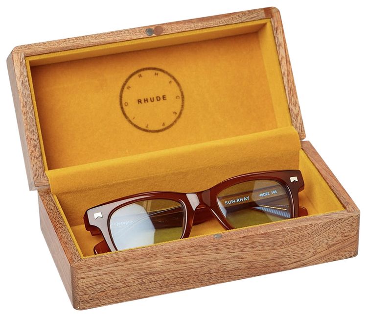 Rhude Sun Ray Sunglasses Brown