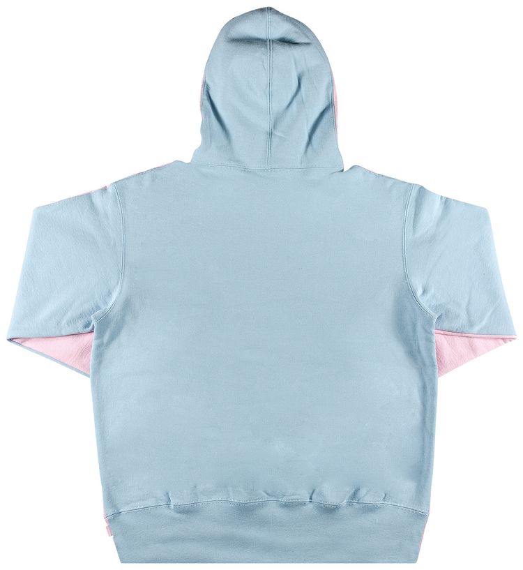 Supreme S Logo Split Hooded Sweatshirt Light Pink