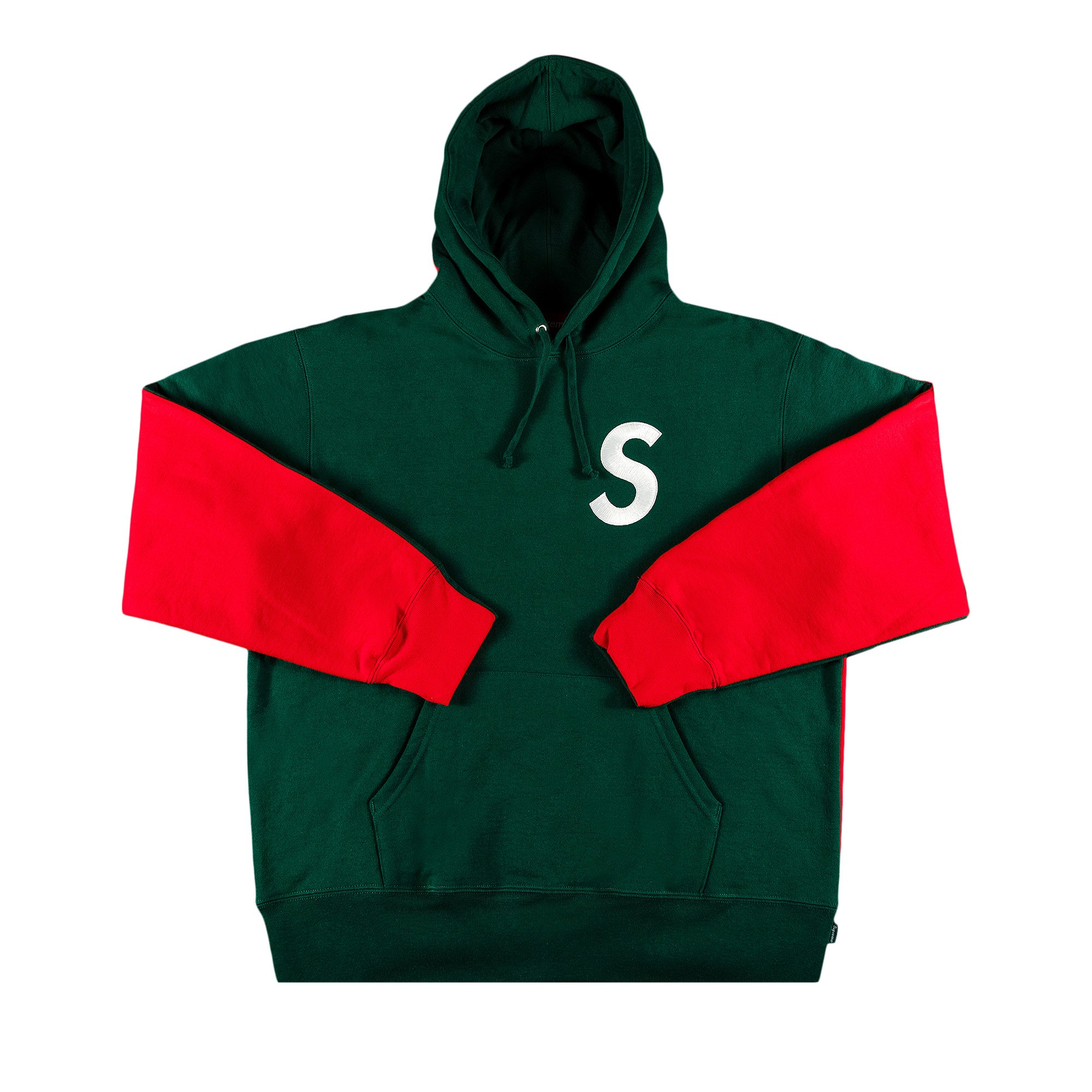 Buy Supreme S Logo Split Hooded Sweatshirt 'Dark Green' - FW21SW14