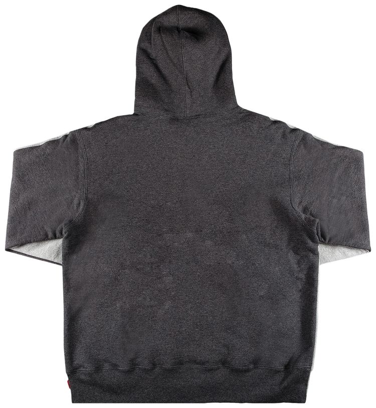Supreme S Logo Split Hooded Sweatshirt Heather Grey