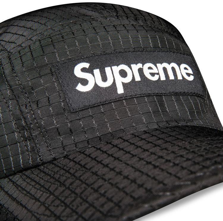 Supreme Camo Ripstop Camp Cap Black
