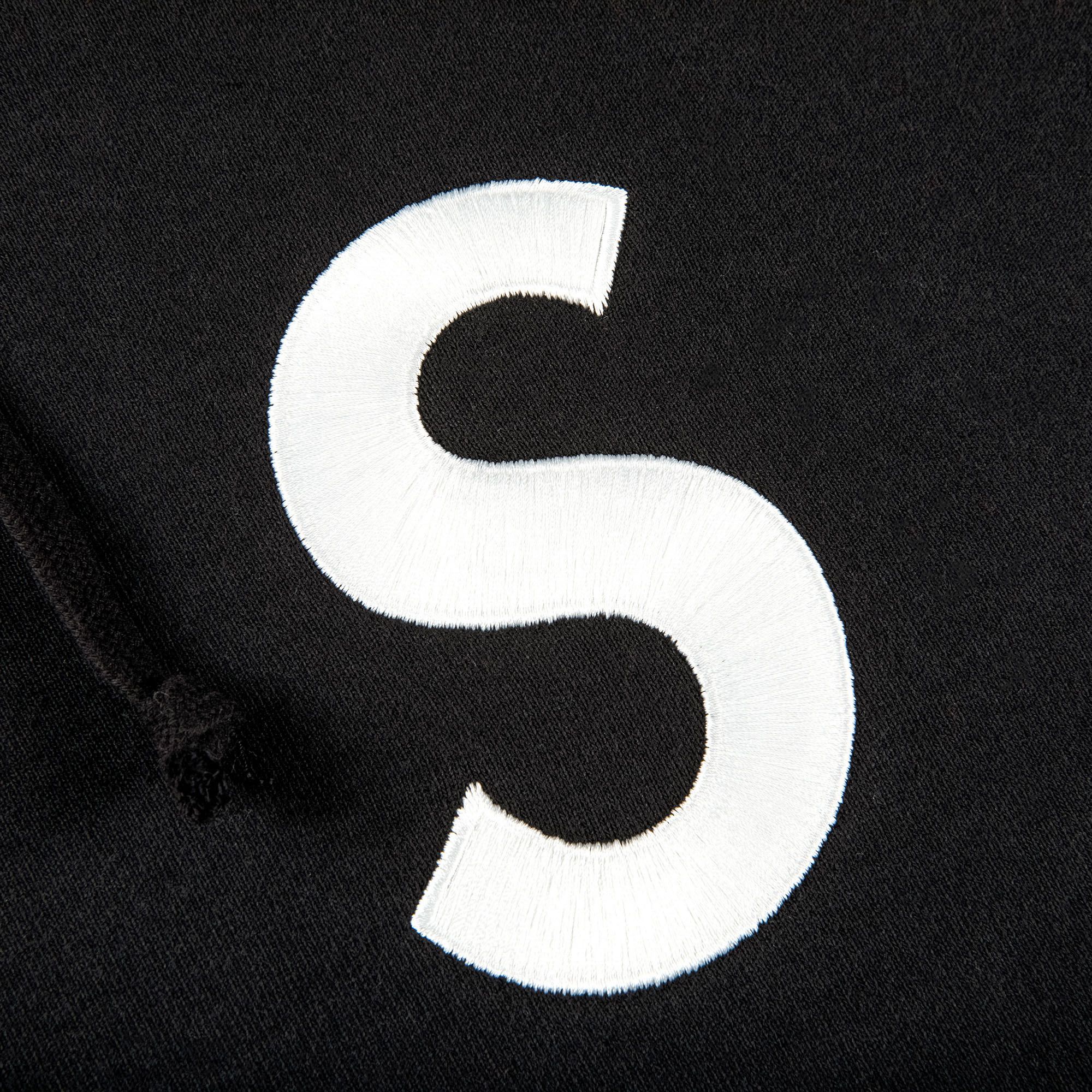 Buy Supreme S Logo Split Hooded Sweatshirt 'Black