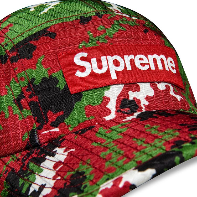 Supreme Camo Ripstop Camp Cap Red Camo