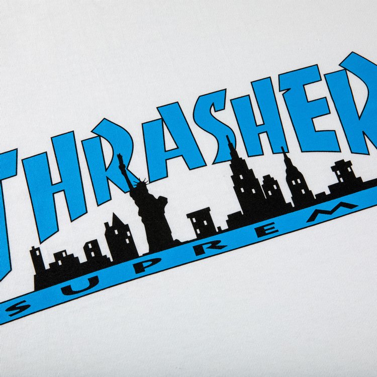 Supreme x Thrasher Skyline Tee White