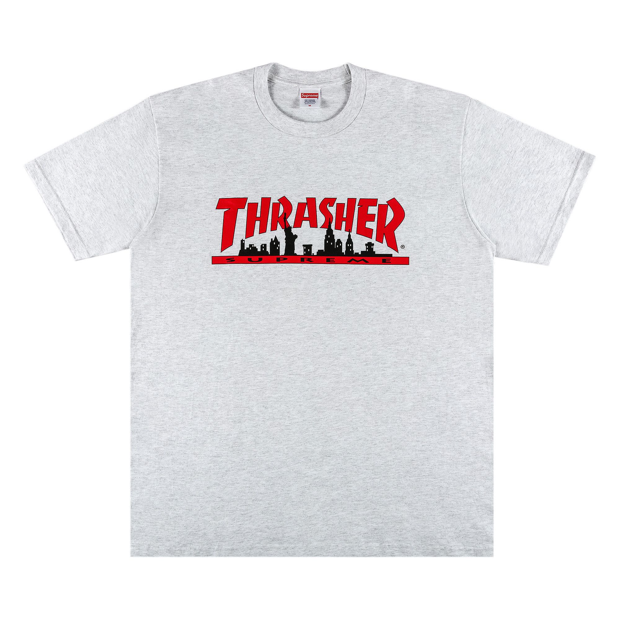 Buy Supreme x Thrasher Skyline Tee 'Ash Grey' - FW21T11 ASH