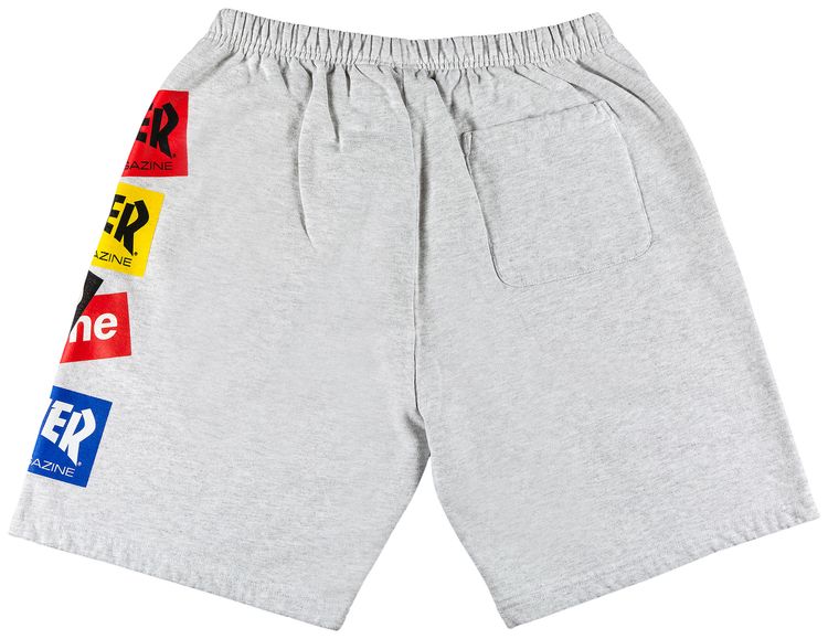 Supreme x Thrasher Multi Logo Sweatshort Ash Grey