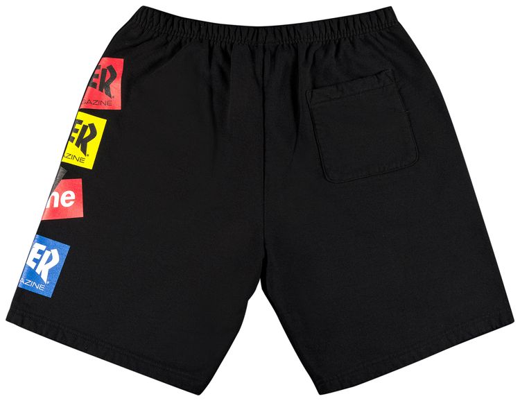 Supreme x Thrasher Multi Logo Sweatshort Black