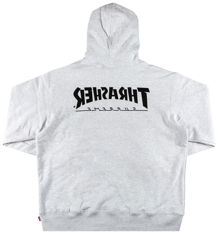 Supreme x Thrasher Hooded Sweatshirt Ash Grey