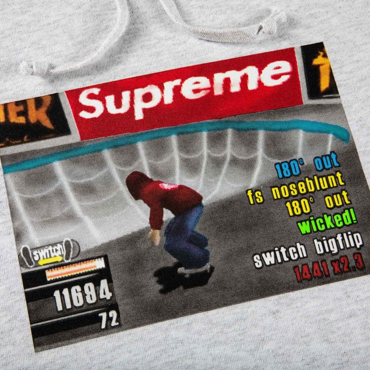 Supreme x Thrasher Hooded Sweatshirt Ash Grey