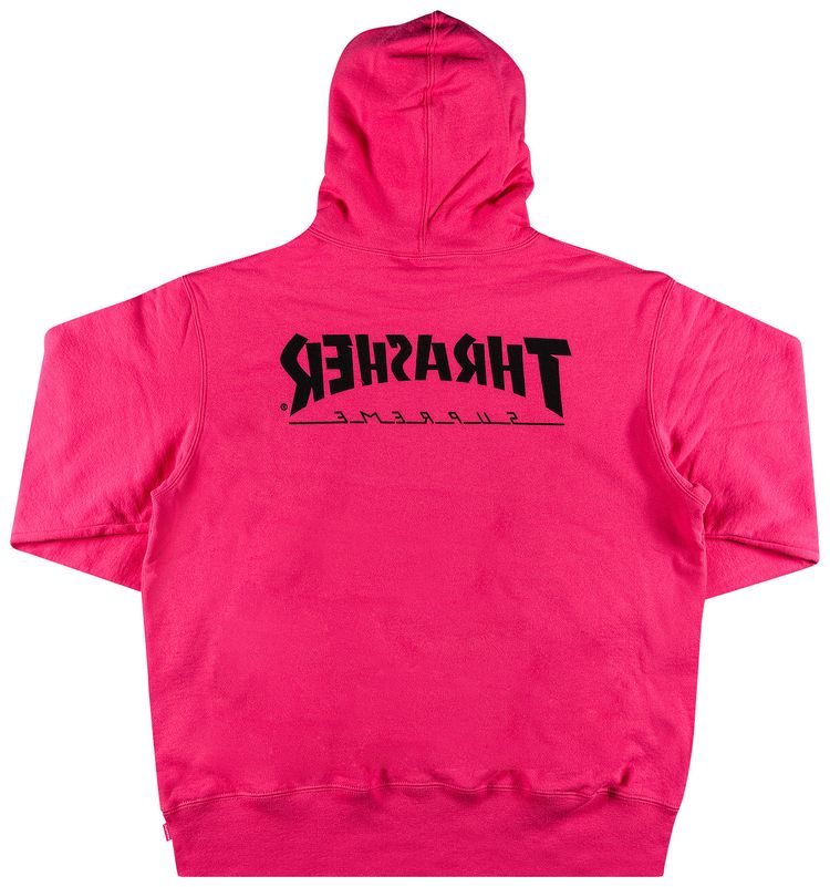 Supreme x Thrasher Hooded Sweatshirt Magenta