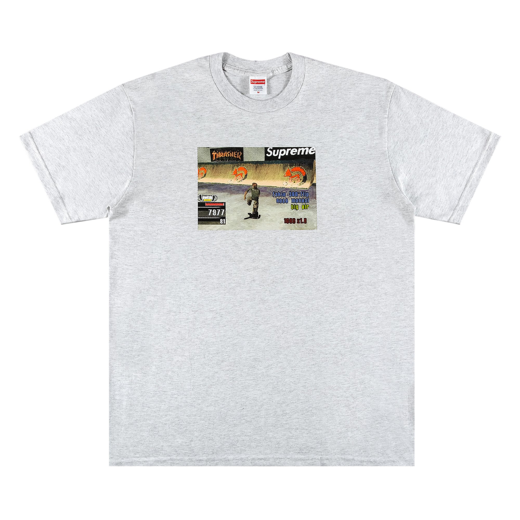 Supreme x Thrasher Game Tee 'Ash Grey'