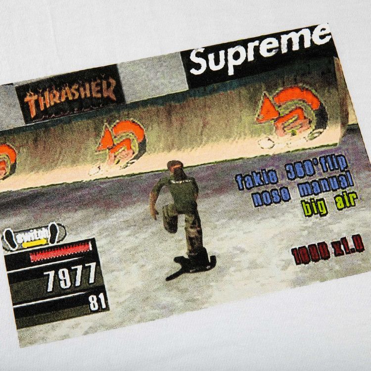 Supreme x Thrasher Game Tee White