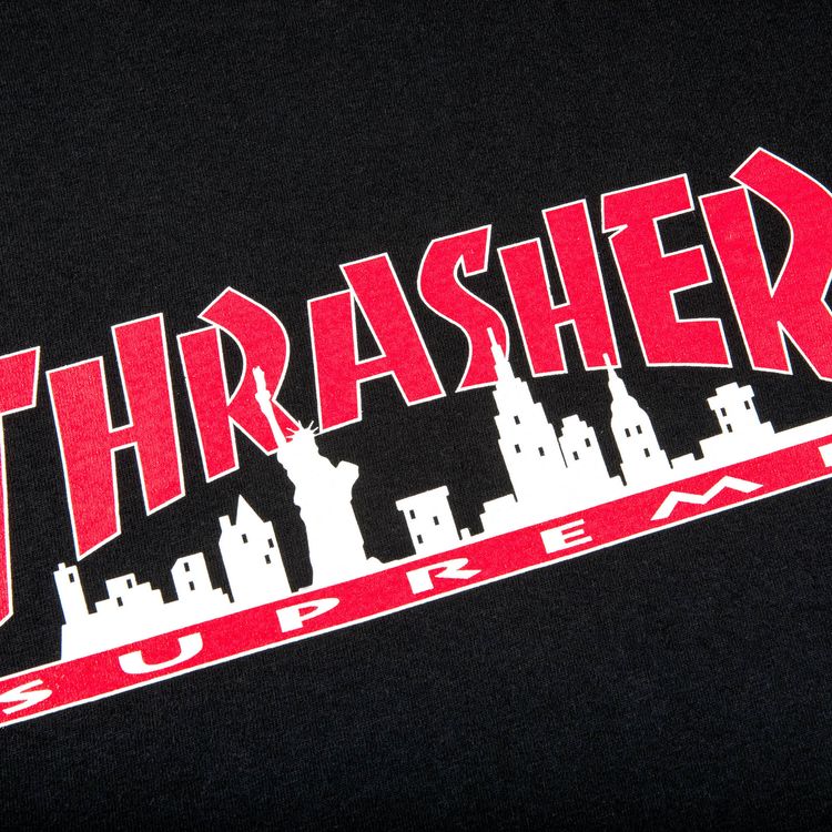 Supreme x Thrasher Skyline Tee Black