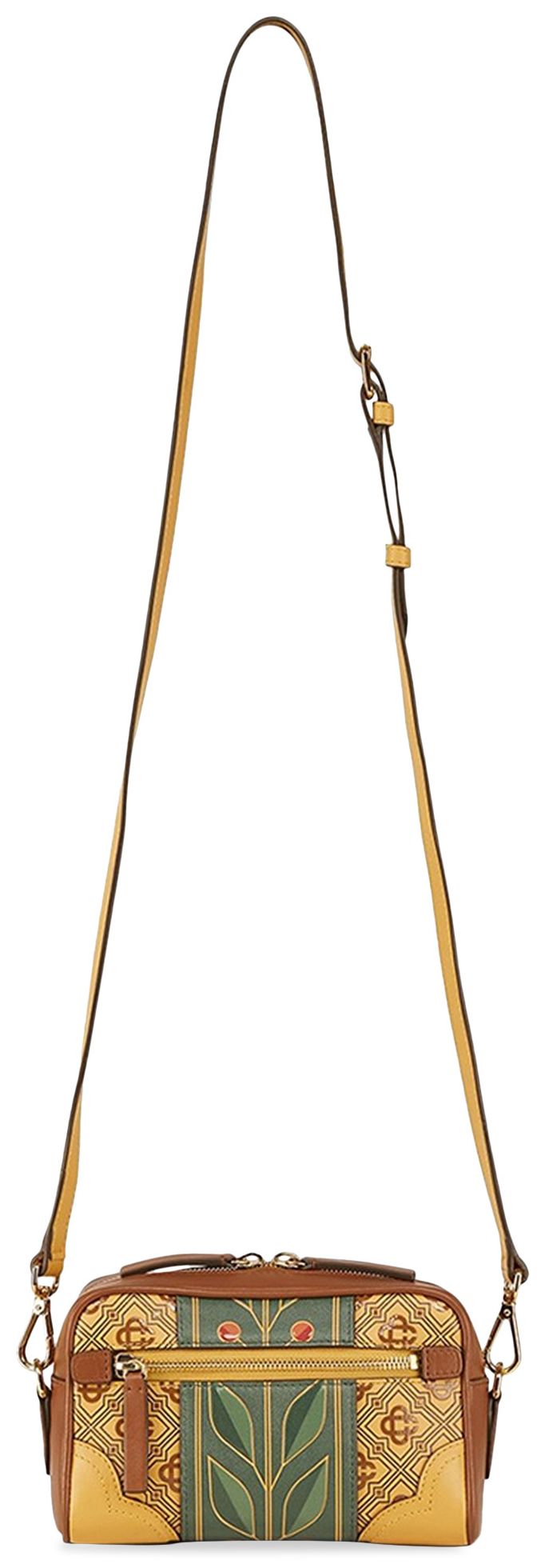 Casablanca Monogram Cross Body Bag Caramel