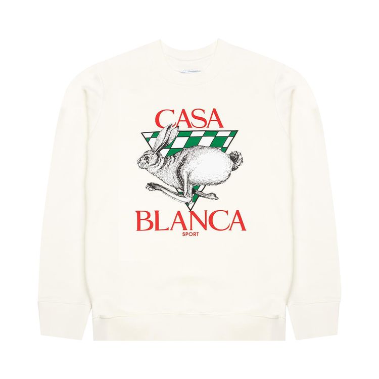 Casablanca Casa Sport Screen Print Sweatshirt Off White
