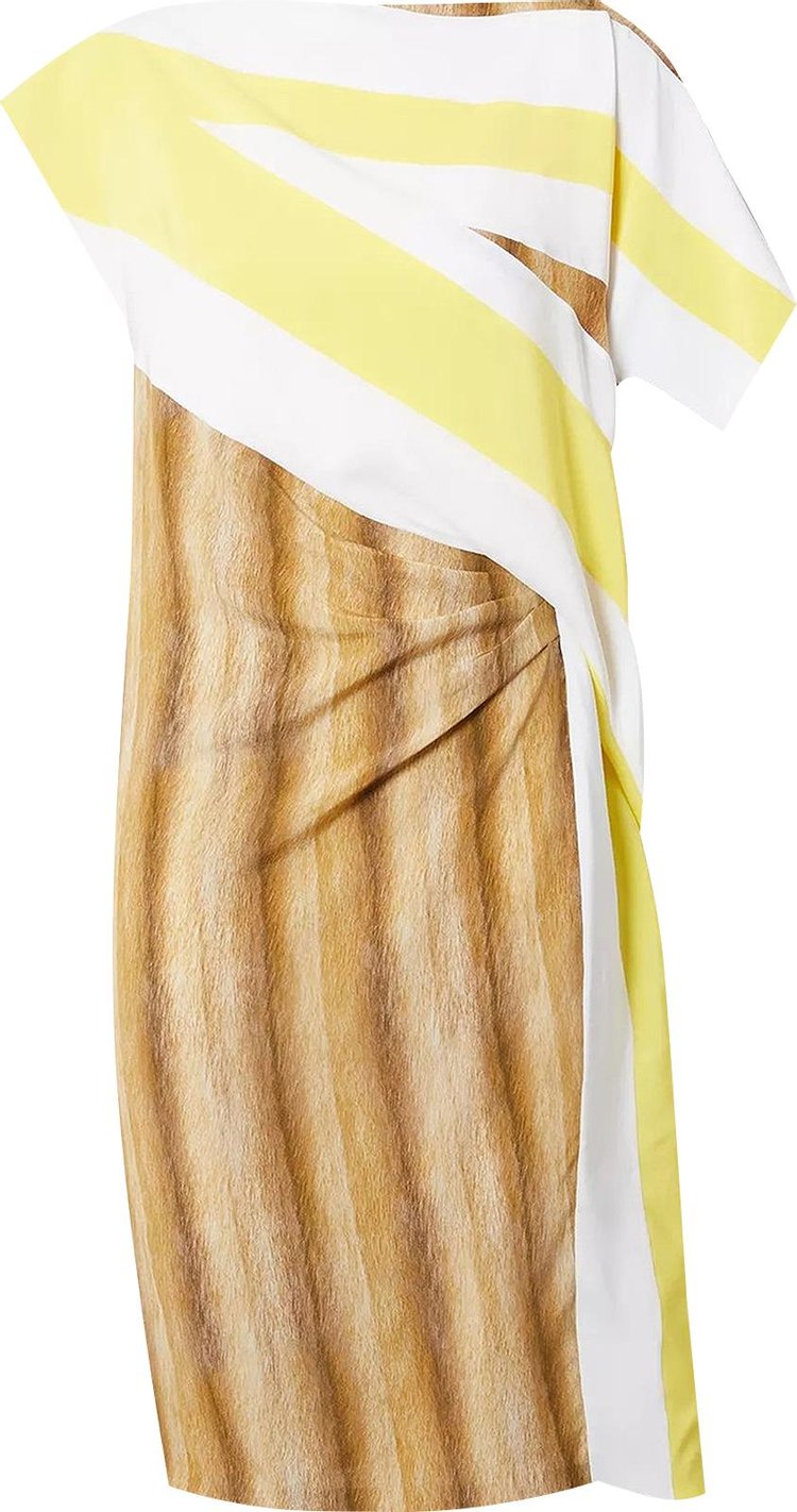 Burberry Assymetric Dress 'Bright Straw'