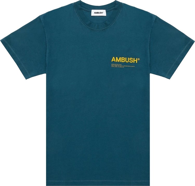 Ambush Jersey Workshop T-Shirt 'Atlantic'
