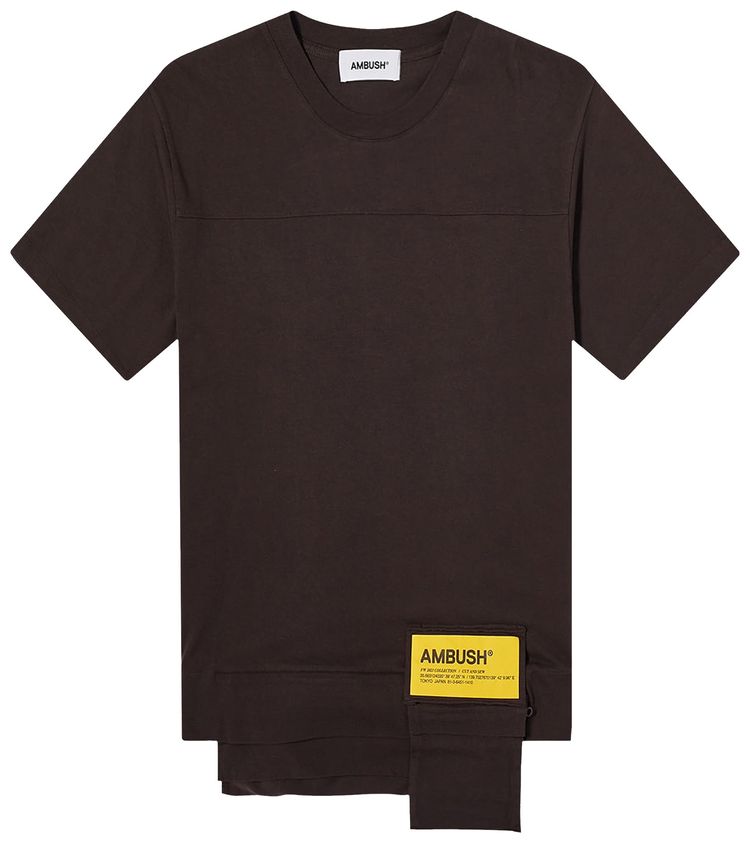 Ambush Waist Pocket T Shirt Chocolate TorteSol