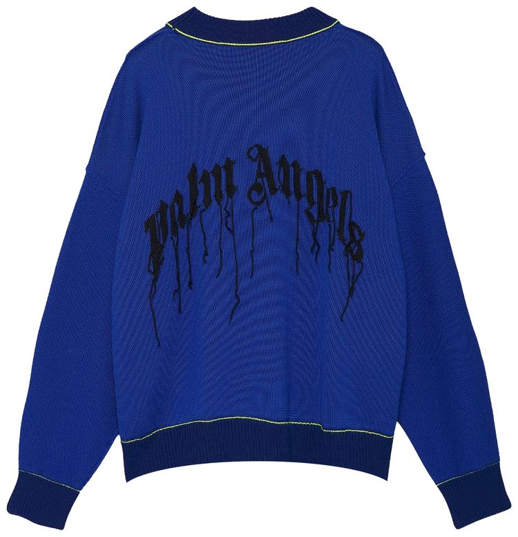 Palm Angels Bear Sweater BlueBrown