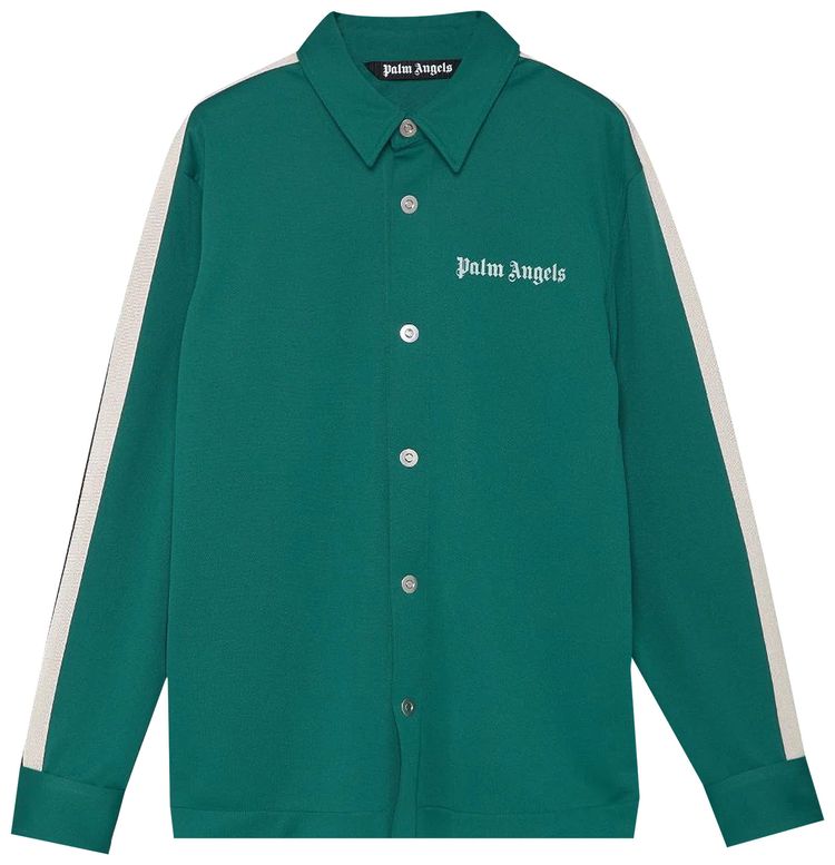 Palm Angels Track Shirt Forest Green